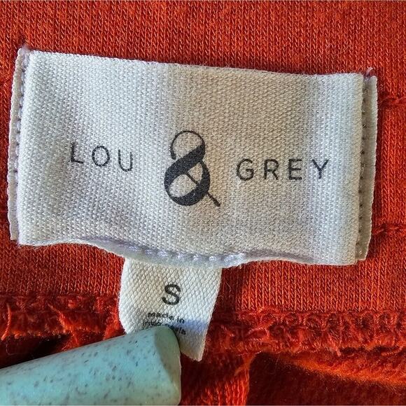 Lou & Grey Signaturesoft Shorts Womens S Orange Fleece Lounge Relaxed Fit Preppy - Picture 6 of 6
